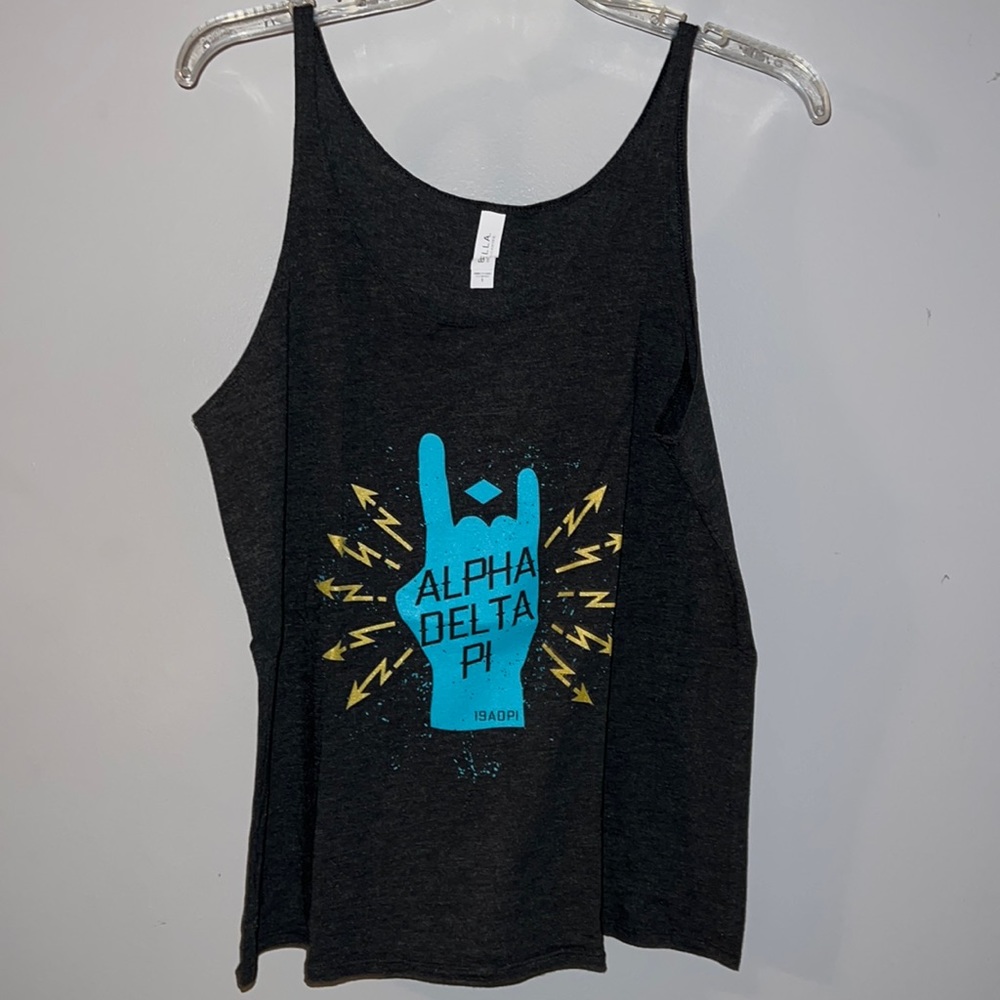 Alpha Delta Pi (ADPi) tank top loose fitting - maybe worn once